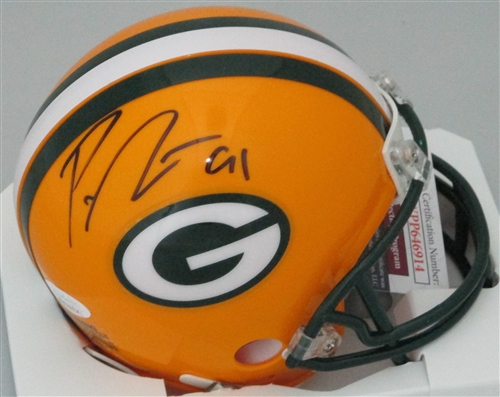 PRESTON SMITH SIGNED PACKERS MINI HELMET - JSA