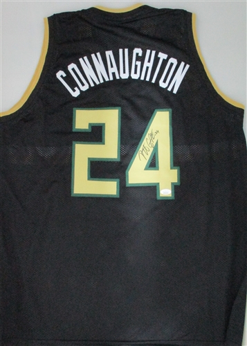 PAT CONNAUGHTON SIGNED CUSTOM REPLICA BUCKS BLACK JERSEY - JSA