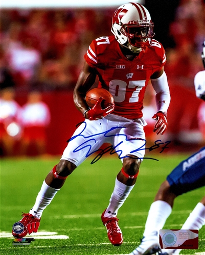 QUINTEZ CEPHUS SIGNED 8X10 WI BADGERS PHOTO #2