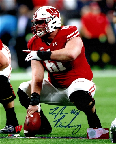 TYLER BIADASZ SIGNED 16X20 WI BADGERS PHOTO #2 - JSA
