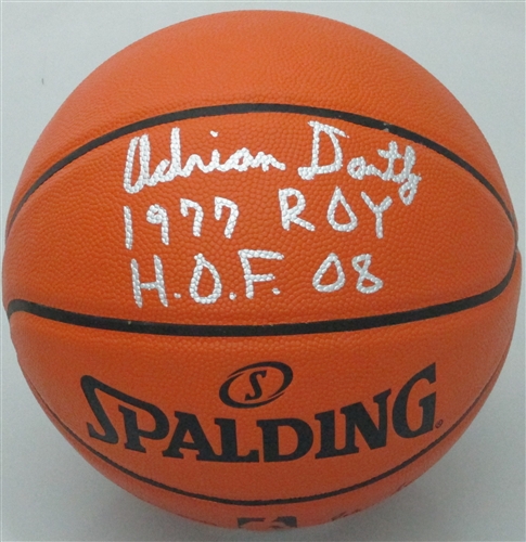 ADRIAN DANTLEY SIGNED SPALDING REPLICA BASKETBALL W/ 2 SCRIPTS