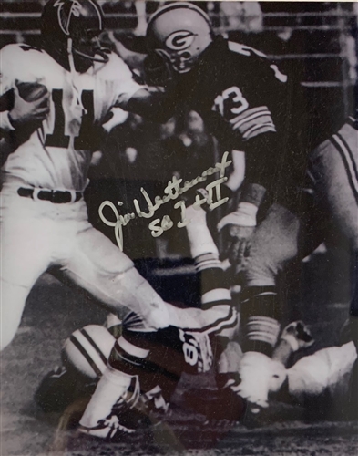 JIM WEATHERWAX SIGNED PACKERS 8X10 PHOTO #3