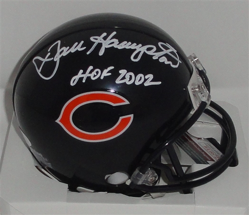 DAN HAMPTON SIGNED BEARS MINI HELMET W/ HOF - JSA