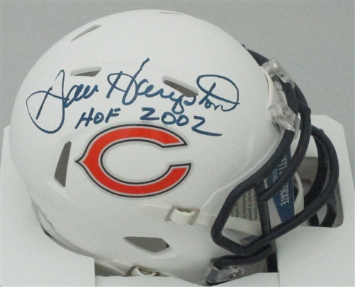 DAN HAMPTON SIGNED BEARS FLAT WHITE MINI HELMET W/ HOF - BCA