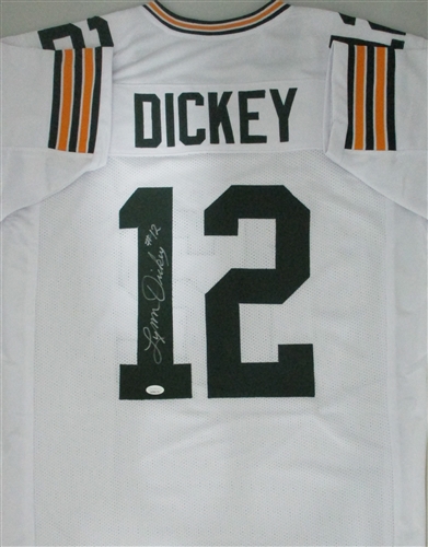 LYNN DICKEY SIGNED CUSTOM REPLICA WHITE PACKERS JERSEY - JSA