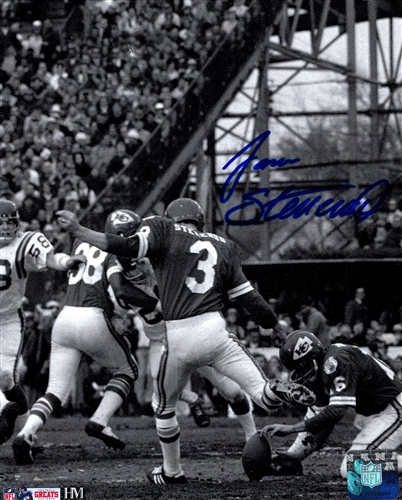JAN STENERUD SIGNED 8X10 KC CHIEFS PHOTO #5