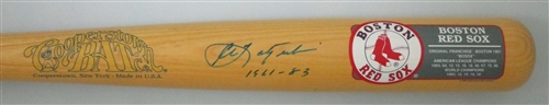 CARL YASTRZEMSKI SIGNED COOPERSTOWN COLLECTION BAT W/ YEARS - RED SOX - JSA CARL YASTRZEMSKI SIGNED COOPERSTOWN COLLECTION BAT W/ YEARS - RED SOX - JSA