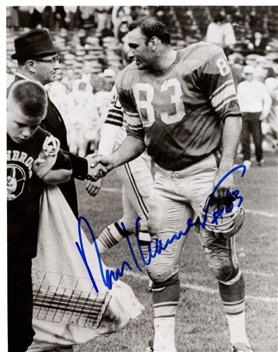 RON KRAMER (d) SIGNED 8X10 LIONS PHOTO #1