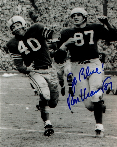 RON KRAMER (d) SIGNED 8X10 MICHIGAN WOLVERINES PHOTO #1
