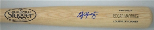 EDGAR MARTINEZ SIGNED LOUISVILLE SLUGGER NAME ENGRAVED BAT - JSA