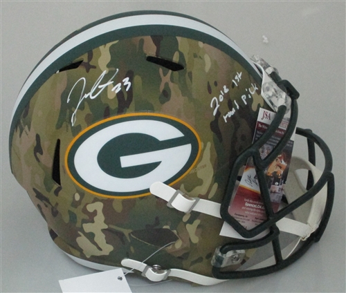 JAIRE ALEXANDER SIGNED FULL SIZE REPLICA CAMO SPEED HELMET W/ SCRIPT - JSA JAIRE ALEXANDER SIGNED FULL SIZE REPLICA CAMO SPEED HELMET W/ SCRIPT - JSA