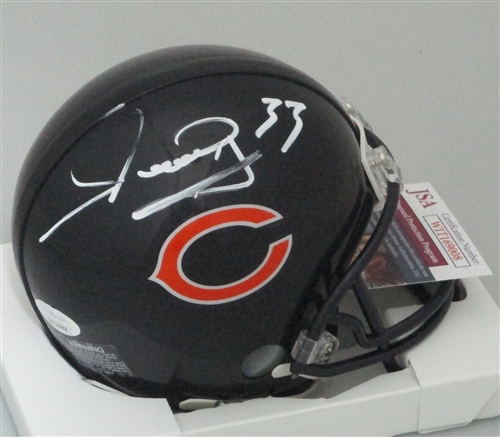 MERRILL HOGE SIGNED BEARS MINI HELMET - JSA