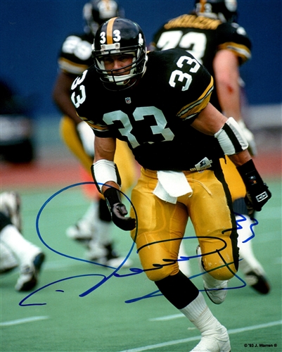 MERRILL HOGE SIGNED STEELERS 16X20 PHOTO #2