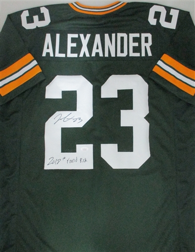 JAIRE ALEXANDER SIGNED CUSTOM REPLICA PACKERS GREEN JERSEY W/ SCRIPT - JSA JAIRE ALEXANDER SIGNED CUSTOM REPLICA PACKERS GREEN JERSEY W/ SCRIPT - JSA
