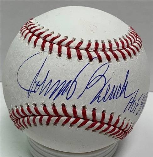 JOHNNY BENCH SIGNED OFFICIAL MLB BASEBALL W/ HOF - REDS - JSA