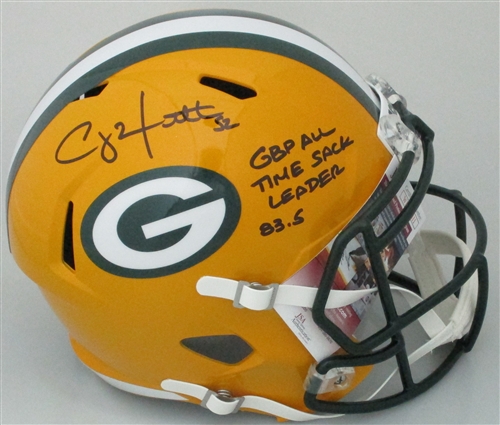 CLAY MATTHEWS SIGNED FULL SIZE REPLICA SPEED PACKERS HELMET W/ SCRIPT - JSA CLAY MATTHEWS SIGNED FULL SIZE REPLICA SPEED PACKERS HELMET W/ SCRIPT - JSA