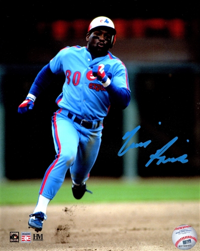 TIM RAINES SIGNED 8X10 EXPOS PHOTO #1