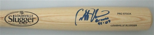 GEOFF JENKINS SIGNED LOUISVILLE SLUGGER REPLICA BLONDE BAT W/ BREWERS 98-07 - JSA