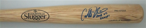 PHILLIES GEOFF JENKINS SIGNED LOUISVILLE SLUGGER REPLICA BLONDE BAT W/ 2008 WS CHAMPS - JSA