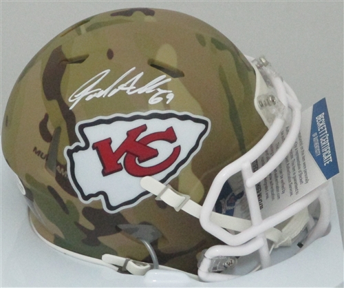 JARED ALLEN SIGNED RIDDELL CHIEFS CAMO MINI HELMET - BCA