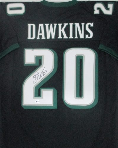 BRIAN DAWKINS SIGNED CUSTOM REPLICA EAGLES JERSEY - BCA