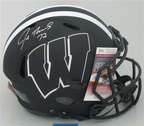 JOE THOMAS SIGNED FULL SIZE WI BADGERS AUTHENTIC ECLIPSE SPEED HELMET - JSA