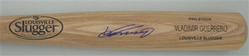 VLADIMIR GUERRERO SIGNED LOUISVILLE SLUGGER NAME ENGRAVED BLONDE BAT - EXPOS - BCA
