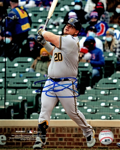 DANIEL VOGELBACH SIGNED 8X10 BREWERS PHOTO #1