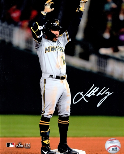 KOLTEN WONG SIGNED BREWERS 8X10 PHOTO #3