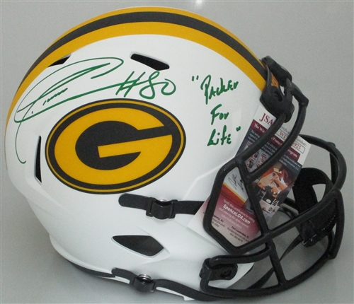 DONALD DRIVER SIGNED FULL SIZE PACKERS LUNAR SPEED REPLICA HELMET W/ SCRIPT - JSA DONALD DRIVER SIGNED FULL SIZE PACKERS LUNAR SPEED REPLICA HELMET W/ SCRIPT - JSA
