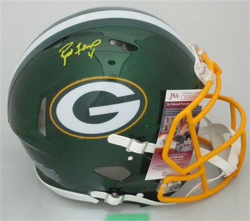 BRETT FAVRE SIGNED FULL SIZE PACKERS FLASH AUTHENTIC SPEED HELMET - JSA