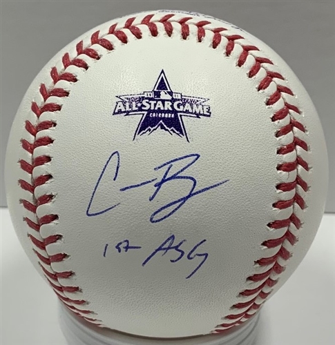 CORBIN BURNES SIGNED OFFICIAL MLB 2021 ALL STAR LOGO BASEBALL W/ 1ST ASG - JSA CORBIN BURNES SIGNED OFFICIAL MLB 2021 ALL STAR LOGO BASEBALL W/ 1ST ASG - JSA