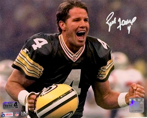 BRETT FAVRE SIGNED PACKERS 8X10 PHOTO #5