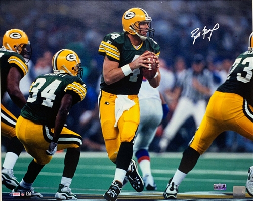 BRETT FAVRE SIGNED PACKERS 16X20 PHOTO #2 -