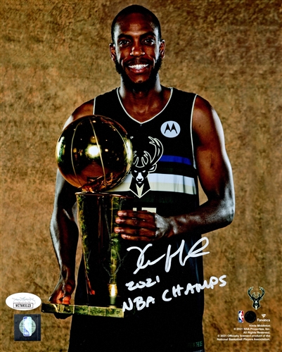 KHRIS MIDDLETON SIGNED 8X10 BUCKS PHOTO #3 W/ SCRIPT - JSA