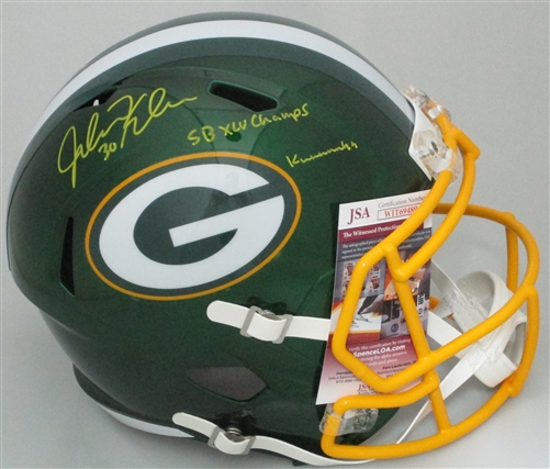 JOHN KUHN SIGNED FULL SIZE RIDDELL REPLICA FLASH SPEED HELMET W/ SCRIPTS - JSA JOHN KUHN SIGNED FULL SIZE RIDDELL REPLICA FLASH SPEED HELMET W/ SCRIPTS - JSA