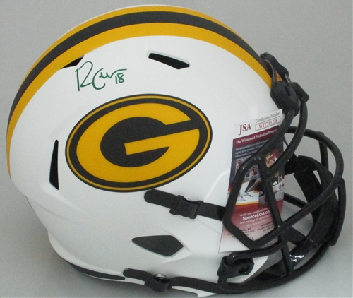 RANDALL COBB SIGNED FULL SIZE PACKERS LUNAR REPLICA SPEED HELMET - JSA RANDALL COBB SIGNED FULL SIZE PACKERS LUNAR REPLICA SPEED HELMET - JSA
