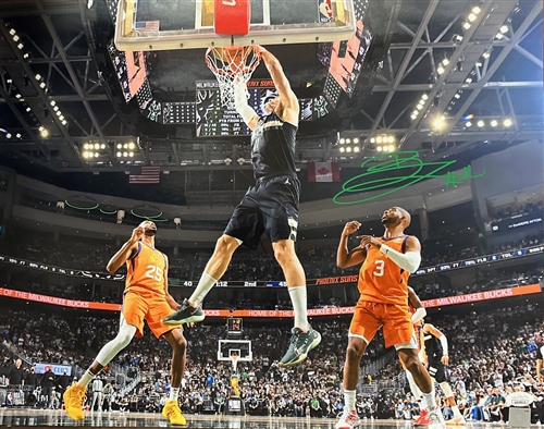 BROOK LOPEZ SIGNED BUCKS 16X20 PHOTO #7 - JSA