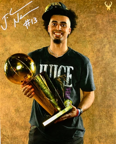 JORDAN NWORA SIGNED 8X10 BUCKS PHOTO #4