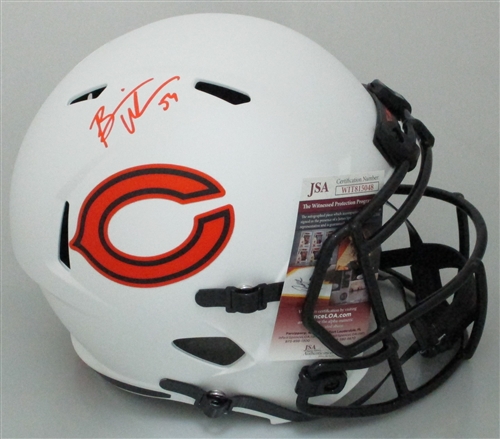 BRIAN URLACHER SIGNED FULL SIZE REPLICA BEARS LUNAR SPEED HELMET - JSA