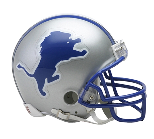 DETROIT LIONS UNSIGNED RIDDELL 1983-2002 VSR4 MINI HELMET