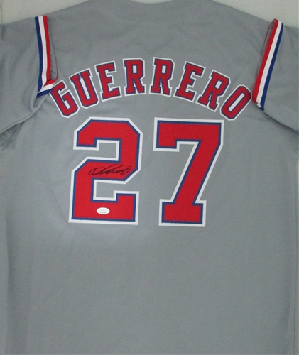 VLADIMIR GUERRERO SIGNED CUSTOM REPLICA EXPOS GREY JERSEY - JSA