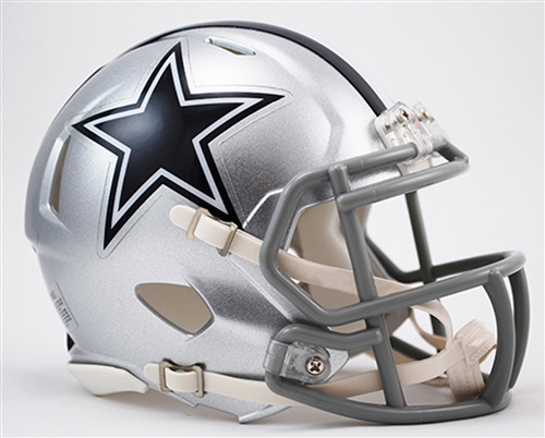 DALLAS COWBOYS UNSIGNED RIDDELL SPEED MINI HELMET