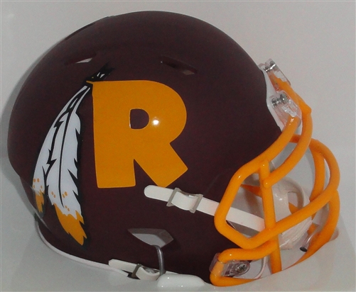 WASHINGTON REDSKINS UNSIGNED RIDDELL AMP SPEED MINI HELMET