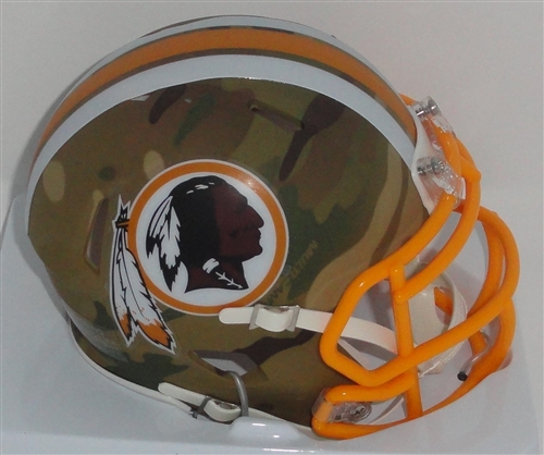 WASHINGTON REDSKINS UNSIGNED RIDDELL CAMO SPEED MINI HELMET