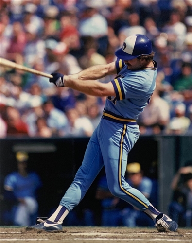 JIM GANTNER UNSIGNED MILWAUKEE BREWERS 8X10 PHOTO #8