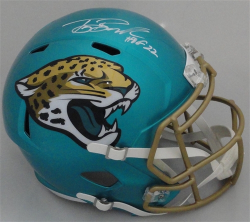 TONY BOSELLI SIGNED FULL SIZE JAGUARS REPLICA FLASH SPEED HELMET W/ HOF - BAS