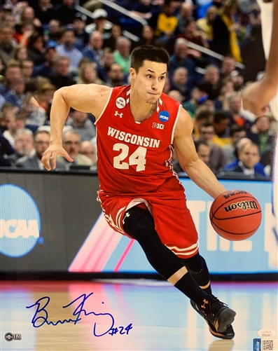 BRONSON KOENIG SIGNED 16X20 WI BADGERS PHOTO #1 - JSA