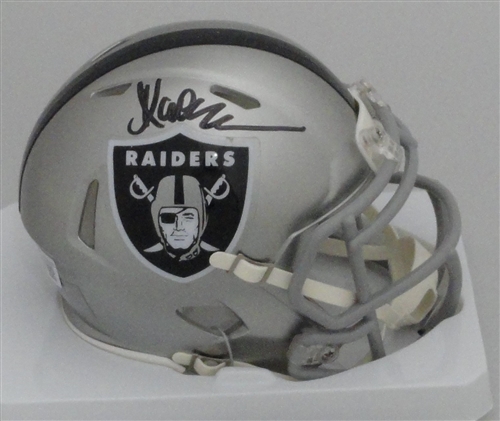 MARCUS ALLEN SIGNED RAIDERS FLASH SPEED MINI HELMET - BAS