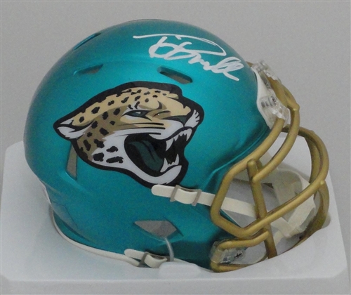 TONY BOSELLI SIGNED JAGUARS FLASH SPEED MINI HELMET - BAS